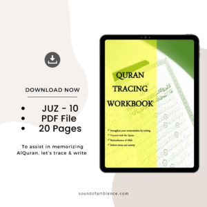 Quran Tracing Writing - Juz 10